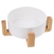 thumbnail image 1 of BESTYASH 1Jgo Elevado Para De Cerámica Con Soporte De Madera Para Evitar Derrames Y Facilitar Digestión, 1 of 6