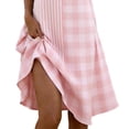 thumbnail image 4 of Women's Dresses Plus Size Lounge Printed Long Sleeve Round Neck Loose Short Nightgown, 4 of 5
