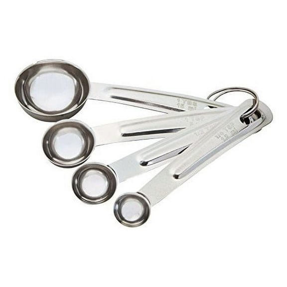 Good Cook Classic Set of 4 Stainless Steel Measuring Spoons
