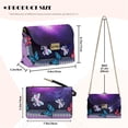 thumbnail image 7 of Pzuqiu Galaxy Butterfly Women Leather Crossbody Bag Exquisite Versatile Quilted Crossbody Purse for Women with Chain StrapTrendy Practical for Daily Use and Travel, 7 of 7