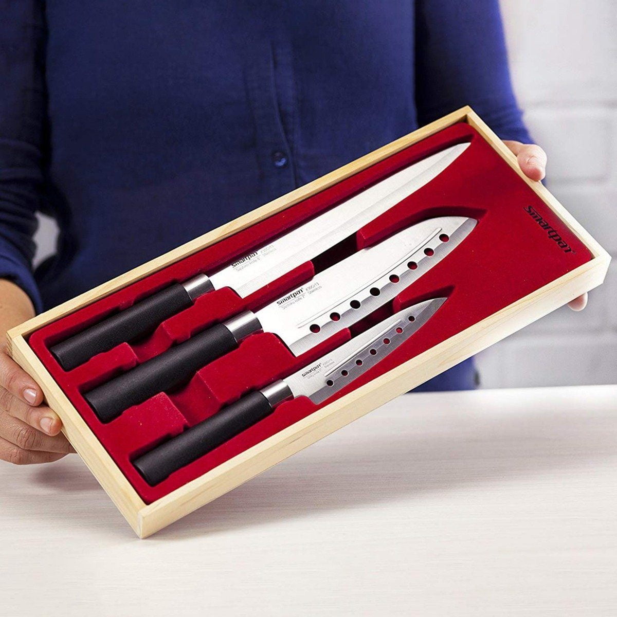 3Piece Set Smart Pan Stainless Steel Kitchen Knives