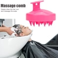 thumbnail image 5 of Doccia a mano Spazzola da bagno Spazzola per shampoo in silicone Pettine per lavaggio dei capelli Massaggio SPA, 5 of 5