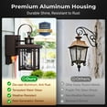 thumbnail image 4 of Porch Light with GFCI Outlet, Motion Sensor Outdoor Wall Light Wall Mount, Oil Rubbed Bronze Exterior Lighting Fixtures, Outdoor Sconce Light Wall Lantern, Exterior Garage Lights for Coach, 4 of 11