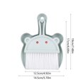 thumbnail image 3 of Vacemry Mini Broom and Dustpan Set, Soft Bristle Cleaning Tool for Desk Table Countertop, Small Sweeper for Window Sill Keyboard Electronics, Snap-Together Storage with Grip Handle, 3 of 6