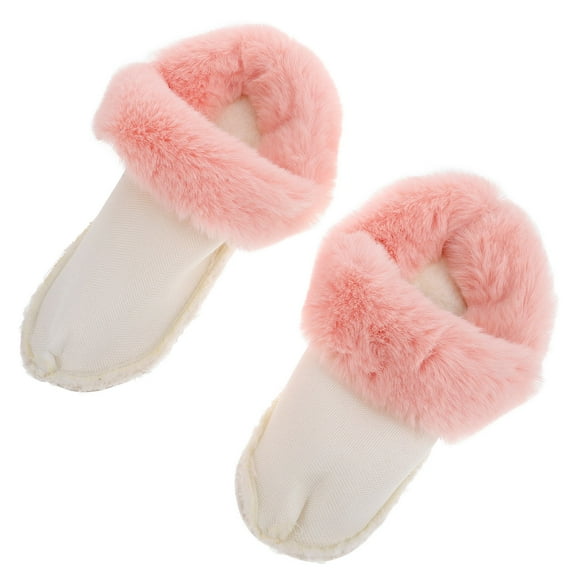 1 Pair Warm Fuzzy Shoe Inserts for Winter Detachable Plush Hole Shoe Insert Fluffy Shoe Liners Shoe Inserts (Size 42-43)