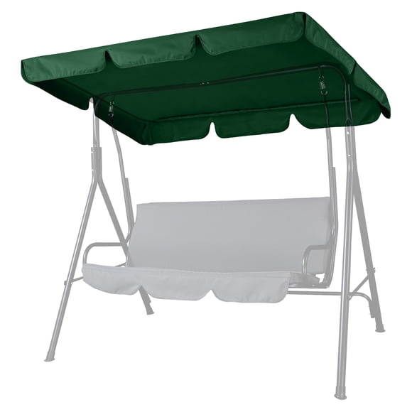 Yescom Housse de Balançoire d'Extérieur 76"x44 Pouces de Remplacement UV30+ 180 G/m2 Auvent Supérieur pour Siège de Porche, Patio, Jardin, Piscine