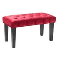thumbnail image 5 of Marilyn Velvet 36" Bench, Mutliple Colors, 5 of 5