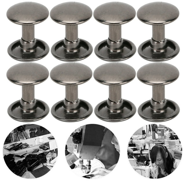 Hilitand 10x10mm Rivet, Round Cap Rivet, Leather Craft Bags Belts For Home Pet Collars Decoration