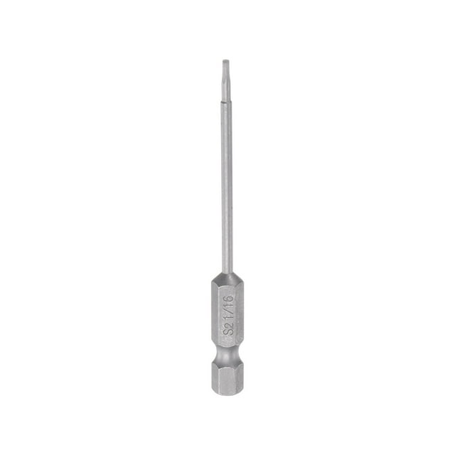 1/16" Hexagonal Destornillador Taladro SAE 1/4" Hexagonal Vástago 3" Longitud Magnético S2 Acero Potencia Perforación taladros