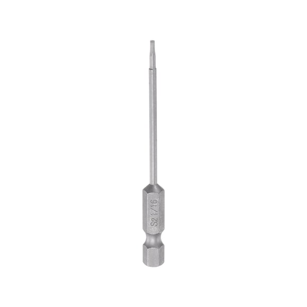 1/16" Hexagonal Destornillador Taladro SAE 1/4" Hexagonal Vástago 3" Longitud Magnético S2 Acero Potencia Perforación taladros