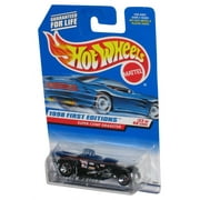 Hot Wheels 1998 First Editions 22/40 Super Comp Dragster Black Toy Car #655 - (Cracked Plastic)