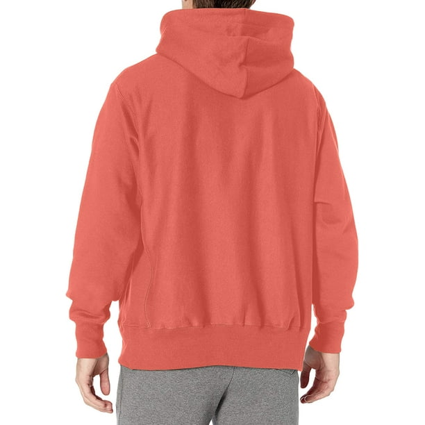 Pink hoodie men's champion sales