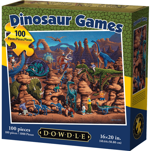 Dowdle Jigsaw Puzzle - Dinosaur Games - 100 Piece ...