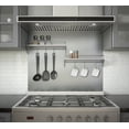 thumbnail image 1 of Ancona 36" Stainless Steel Backsplash with two-tiered shelf and rack, 1 of 4