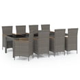 thumbnail image 5 of vidaXL Patio Dining Set Dining Table and Chairs Furniture Set Poly Rattan, 5 of 118