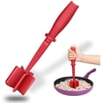 thumbnail image 1 of Meat Chopper, Heat Resistant Nylon Ground Beef Chopper Tool, Multifunctional Hamburger chopper, , Mix n Chop for Ground Beef, Meat and Turkey, Non-Stick Ground Meat Chopper Utensil, Red, 1 of 7