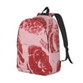 thumbnail image 2 of Yiaed Striped Meat Print Backpack, Premium Laptop Backpack, Travel Backpack for Women, Lightweight Backpacks, Comfortable Back Pack-Small, 2 of 5