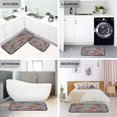 thumbnail image 4 of 2-Piece Kitchen Rugs Set Non-Slip Mats Carpet Floor for Kitchen, Bathroom (19.7"x27.6" & 19.7"x47.2") Red Berries and Robin Birds, 4 of 7