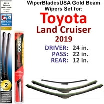 2019 Toyota Land Cruiser Beam Wiper Blades Wipers WBUSA (Set of 3) w/Rear Wiper