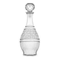 Godinger Wine Decanter, Wine Carafe, Vintage Decor Wine Bottle Decanter, Claro Collection, 28oz