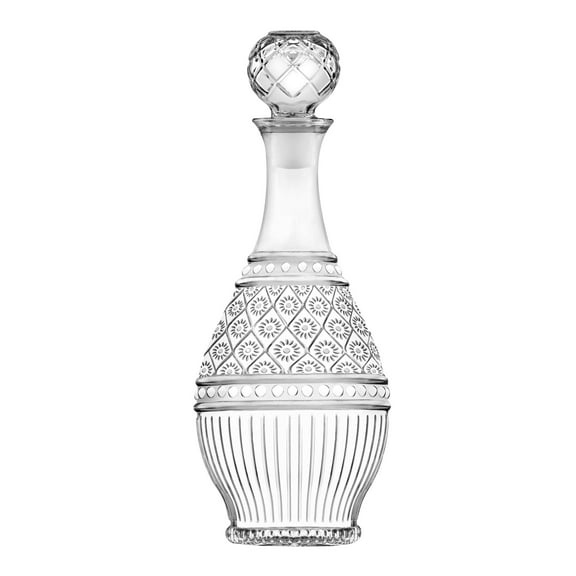 Godinger Wine Decanter, Wine Carafe, Vintage Decor Wine Bottle Decanter, Claro Collection, 28oz