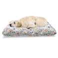 thumbnail image 1 of Spring Pet Bed, Scandinavian Style Meadow Flowers in Colorful Style on Plain Background, Resistant Pad for Dogs and Cats Cushion with Removable Cover, 24" x 39", White and Multicolor, by Ambesonne, 1 of 4