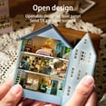 thumbnail image 2 of DIY Miniature Wooden Furniture Kit With Light> D9E7, 2 of 8