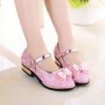 thumbnail image 2 of Staki Toddler Mary Jane Shoes Girl's Dress Shoes Mary Jane Glitter Low Heel Wedding Party Princess Shoes for Toddler Little Big Kids Pink,13 Little Kid, 2 of 9