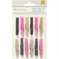 thumbnail image 2 of American Crafts Whittles Dots and strips - Craft clothespin - assorted (pack of 12), 2 of 2