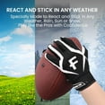 thumbnail image 5 of American Football Gloves Youth Kids Ultra Tack Sticky Non-Slip Palm Receivers, Rugby Gloves for Boys Girls Flexible Stretch Protection Waterproof Professional Fit Children Age 5-14, 5 of 7