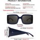 thumbnail image 4 of FeisedyVintageGafas de solGrandeGrandeLujoCuadradasGafas de solGruesasMontura para hombreMujerB2672, 4 of 5
