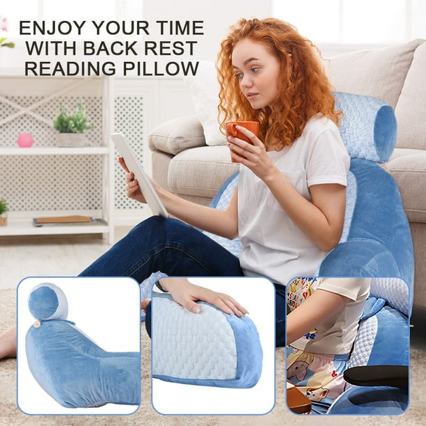 Almohada sentarse cama sale