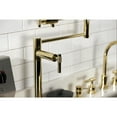 thumbnail image 4 of Kingston Brass KS4702ML Milano Deck Mount Pot Filler Faucet, Polished Brass, 4 of 8