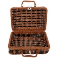 thumbnail image 3 of LEXSOMEO Retro Handwoven Suitcase Imitated Rattan Woven Storage Box Creative Suitcase (L), 3 of 5