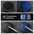 thumbnail image 5 of Neewer MRC ND Filter for 58mm Camera Lens， Professional 58mm Variable Neutral Density Adjustable ND Filter ND2 to ND400 with Multi-Layer Coating， Water-Resistant/Scratch-Resistant/Ultra-Slim, 5 of 5