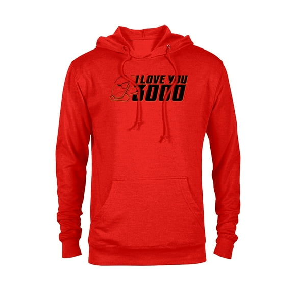 Marvel Avengers: Endgame "I Love You 3000" Helmet Highlight - Pullover Hoodie for Adults - Customized-Red Heather