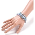 thumbnail image 3 of 1 juego de pulseras de cuentas de piedra mixta, pulseras elásticas de piedra mixta natural, pulseras apilables, pulseras elásticas de hebra de cuentas, juego de pulseras multicapa, 3 of 4
