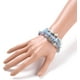 thumbnail image 3 of 1 juego de pulseras de cuentas de piedra mixta, pulseras elásticas de piedra mixta natural, pulseras apilables, pulseras elásticas de hebra de cuentas, juego de pulseras multicapa, 3 of 4