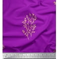 thumbnail image 1 of Soimoi Purple Cotton Duck Fabric Artistic Leaves Print Fabric by Yard 42 Inch Wide, 1 of 1