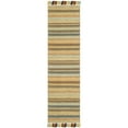 thumbnail image 3 of SAFAVIEH Montauk Lorenzo Striped Cotton Area Rug, Green/Multi, 8' x 10', 3 of 7