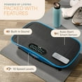 thumbnail image 5 of LifePro Shake Plate Vibration Plate Exercise Machine – Oscillation Vibrating Plate, Auto-Start 10 Speeds, Bluetooth Speaker, Quiet Compact, 220 lb Capacity -  Blue, 5 of 9