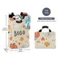 thumbnail image 2 of Yayeee Freestanding Laundry Hamper with Handle Collapsible Large Storage Basket for Clothes, Halloween Cute Pumpkins, 2 of 7