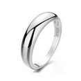 thumbnail image 3 of 14K Gold over Sterling Silver Graduated Wedding Band Ring, 3 of 4