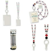 Beaded Badge Lanyard Necklace ID Card Holders Clip Necklace Name Badge Nurse