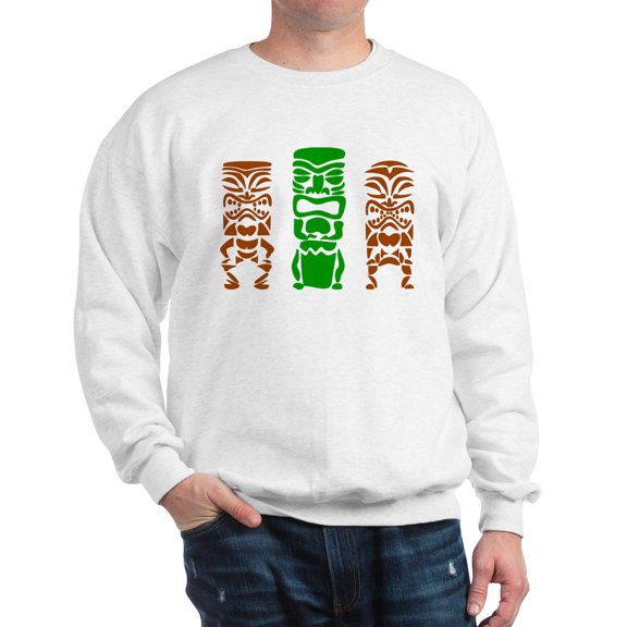 CafePress - Tiki Men Sweatshirt - Crew Neck Sweatshirt