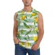 thumbnail image 1 of Fotbe Lemon Men's Camiseta sin Mangas Estampada para Hombres, Playera Casual para Gimnasio, Entrenamiento, Playa-Small, 1 of 7