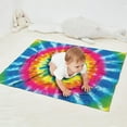 thumbnail image 2 of Colorful Rainbow Tie Dye Spiral Pattern Blanket,Comfortable Soft Lamb Wool Throw Blanket,All Season,Warm Lightweight Blankets for Sofa Bed Couch Living Room Chair,30"x40", 2 of 4