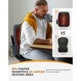 thumbnail image 3 of CooCoCo Shiatsu Neck & Back Massager with Heat, 4D Lower Back Massaging Pillow for Shoulders, Legs Pain Relief Deep Tissue, Gift for Women Men, 3 of 10