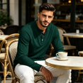 thumbnail image 6 of Yifymode Men's Henley Long Sleeve Shirts Button Casual Stylish T-Shirts Basic Solid Color Pullover Shirt,Beige 3XL, 6 of 6