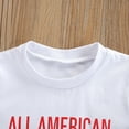 thumbnail image 4 of BemeyourBBs Toddler Baby Boy My First 4th of July Outfit Newborn Baby Boy Independent Day Outfit Patriot Baby Boys Summer Clothes All American Dude Letters Short Sleeve T Shirt Tops and Shorts Set, 4 of 6